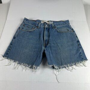 Levi's Jean Shorts Men's 31* 550 Relaxed Blue Cut Off Cotton Denim Jorts Tag 33